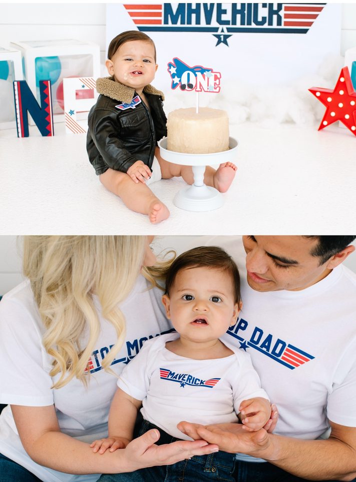 First birthday cake smash