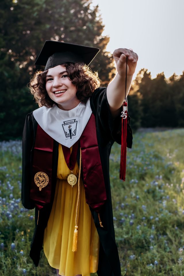 High school senior graduate